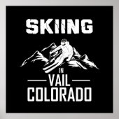Skiën in Vail Colorado Poster (Voorkant)