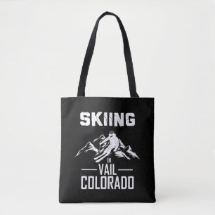 Skiën in Vail Colorado Tote Bag