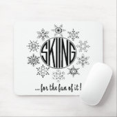 Skiën is leuk - muismat (Met muis)