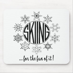 Skiën is leuk - muismat