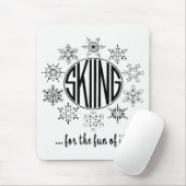 Skiën is leuk - muismat (Met muis)