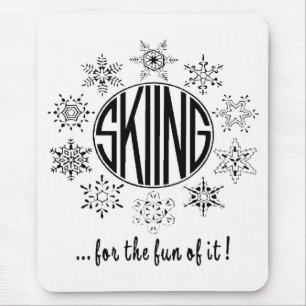 Skiën is leuk - muismat