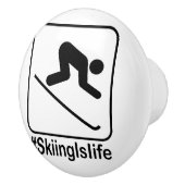 Skien is leven! keramische knop (Rechts)