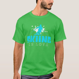 skien is liefde meisje t-shirt