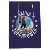 Skiën is mijn superkracht medium cadeauzakje (Achterkant)