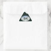 Skiën "iSKI" Oval Mountain Label Stickers (Tas)