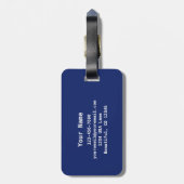 Skiën iSKI Silhouette Skier Oval Mountain Label Bagagelabel (Achterkant verticaal)