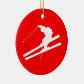 skiën keramisch ornament (Rechts)