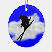 skiën keramisch ornament (Links)