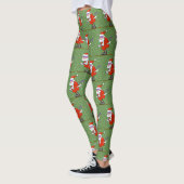 Skiën Kerstman Leggings (Links)