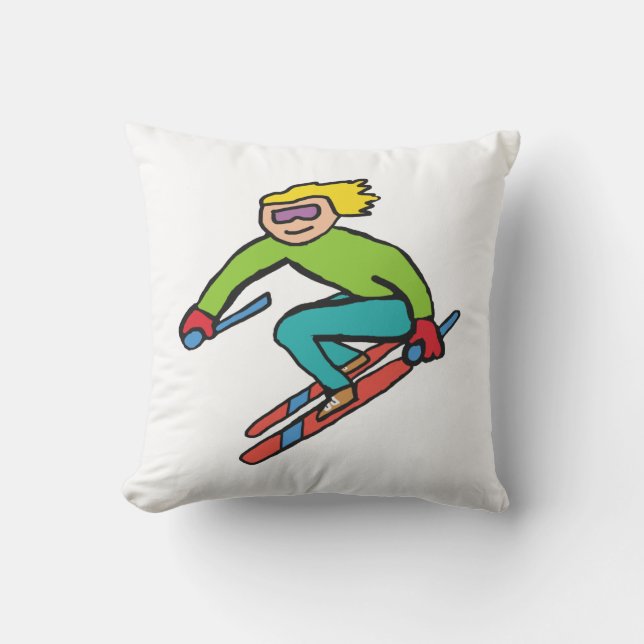 Skiën Kussen (Voorkant)