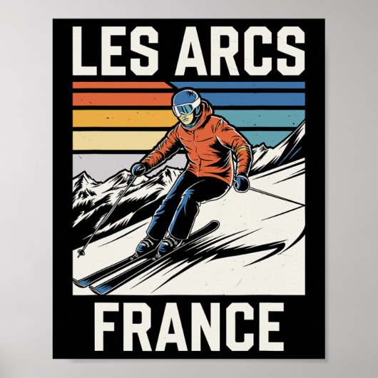 Skiën Les Arcs Frankrijk Poster (Voorkant)
