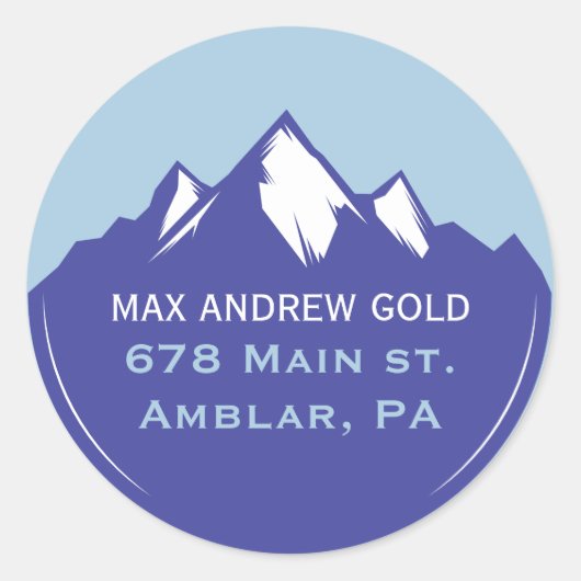 SKIËN LIFT TICKET UITNODIGING Retour Adres Zegel (Voorkant)