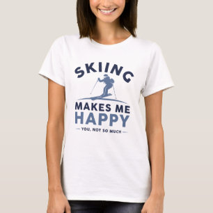 Skien maakt me blij dat je niet zo veel t-shirt