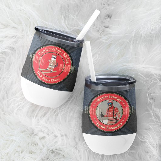 Skiën met Santa Claws Waterfles