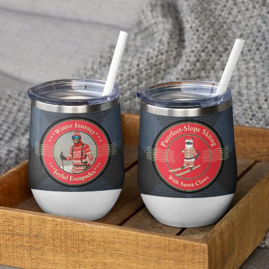 Skiën met Santa Claws Waterfles