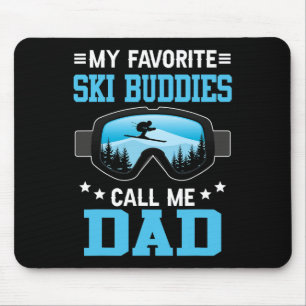 Skiën - mijn favoriete ski-makkers noemen me papa muismat