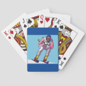 Skiën naar beneden Speelkaarten (Achterkant)