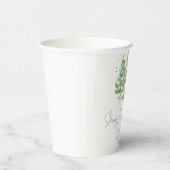 Skiën naar ouderschap Winter Baby shower Papieren Bekers (Rechts)