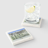 skiën onderzetter (Zijkant)