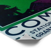 Skiën op Combloux Promotional Poster (Hoek)