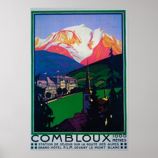 Skiën op Combloux Promotional Poster (Voorkant)