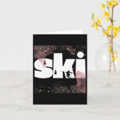 Skiën op de piste2 kaart (Gele Bloem)