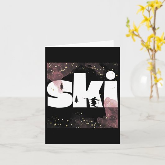 Skiën op de piste2 kaart (Gele Bloem)