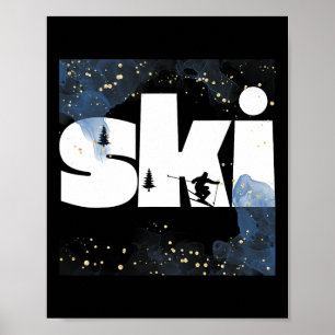 Skiën op de piste4 poster