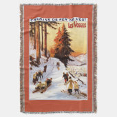 Skiën op het Poster Vosges Deken (Voorkant Verticaal)