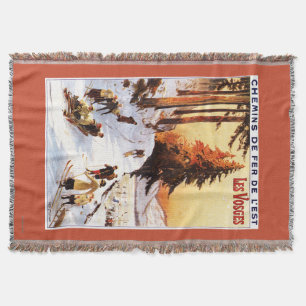 Skiën op het Poster Vosges Deken