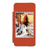 Skiën op het Poster Vosges Incipio iPhone Portemonnee Hoesje (Voorkant Agenda)