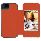 Skiën op het Poster Vosges Incipio iPhone Portemonnee Hoesje (Agenda Open)