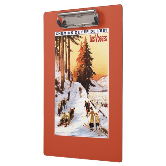 Skiën op het Poster Vosges Klembord (Links)