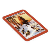 Skiën op het Poster Vosges Magneet (Rechterzijde)