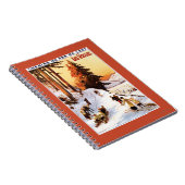 Skiën op het Poster Vosges Notitieboek (Rechterzijde)