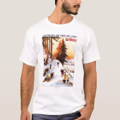 Skiën op het Poster Vosges T-shirt (Voorkant)