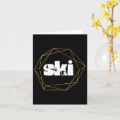 Skiën op pistes kaart (Gele Bloem)