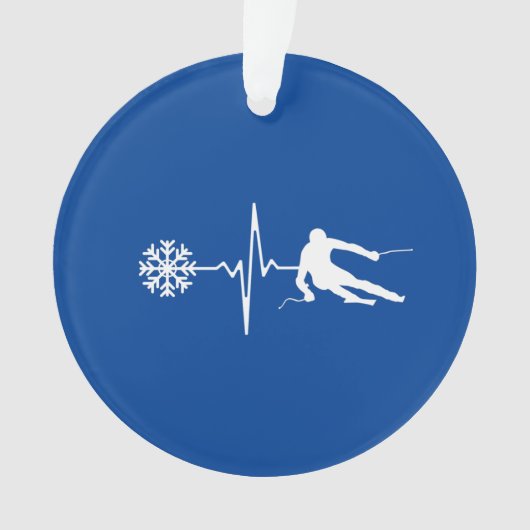 Skiën Ornament (voorkant)