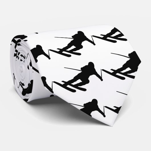 skiën over de bergskier stropdas (Opgerold)