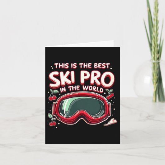 Skiën pro sportsneeuw  kaart (Voorkant)