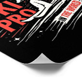 Skiën Professionele Mountain Snow Sport Poster (Hoek)