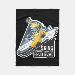 Skiën Recht Als De Fruitschaal Nana Après-ski Fleece Deken