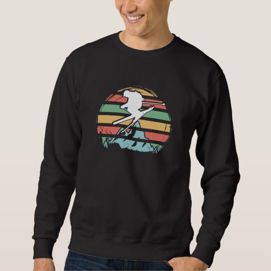 Skiën Retro Trui (Voorkant)