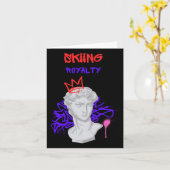 Skiën Royalty-Grieks Standbeeld Winter Sports Moun Kaart (Gele Bloem)