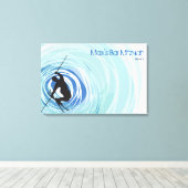 SKIËN Sign-In Memory Board Canvas Afdruk (Insitu (Houten vloer))