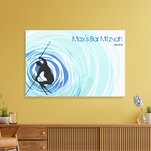 SKIËN Sign-In Memory Board Canvas Afdruk (Insitu (Woonkamer))