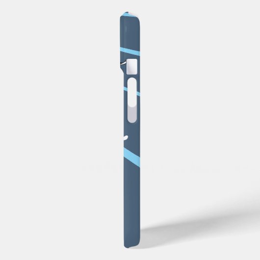 Skiën Ski Boot Blue iPhone Case (Achterkant / Links)