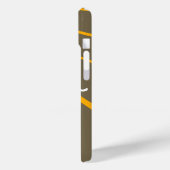 Skiën Ski Boot Bruin iPhone Case (Achterkant / Links)