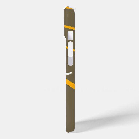 Skiën Ski Boot Bruin iPhone Case (Achterkant / Links)